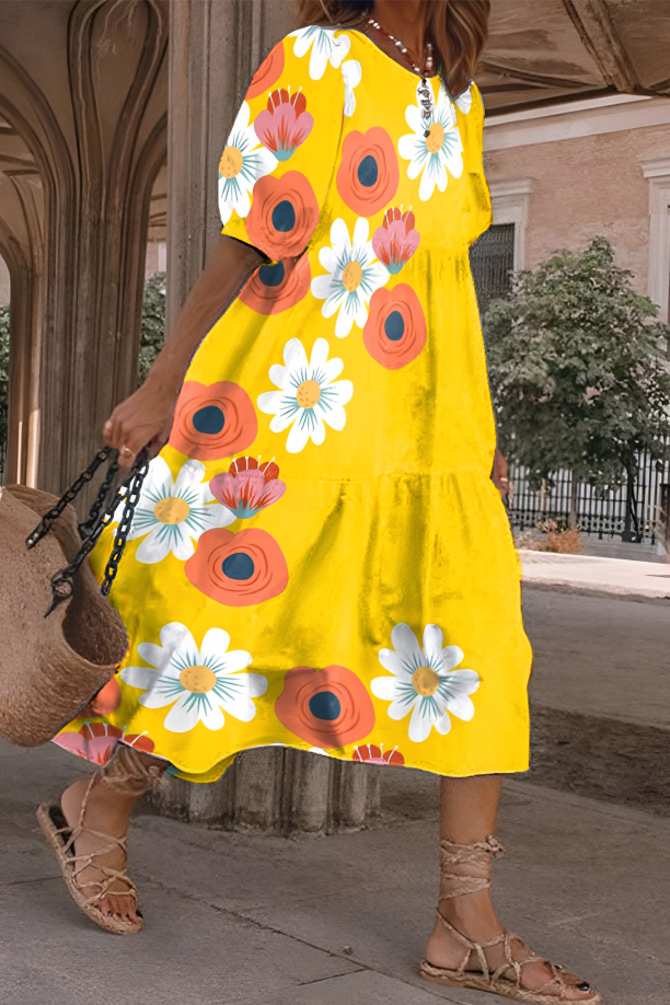 Iris | Elegante en Comfortabele Midi Jurk