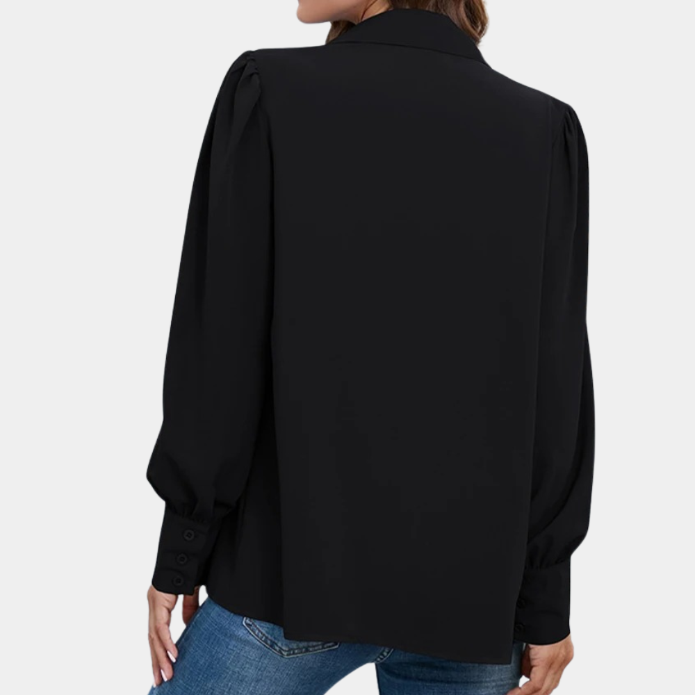 Ava™ Damesblouse met Ballonmouwen