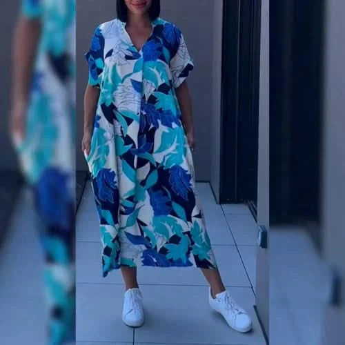 CLARICE | Elegante Bloemenjurk voor een Gracieus en Vrouwelijk Stijl