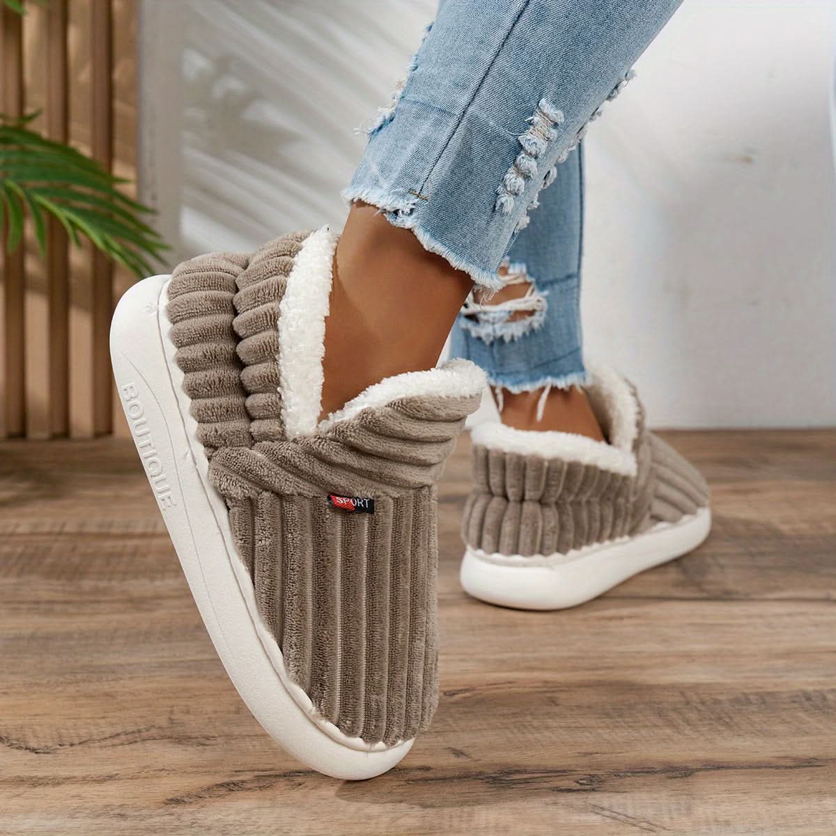 NINA | Warme Huisschoenen voor Direct Comfort en Ontspannen Gezelligheid