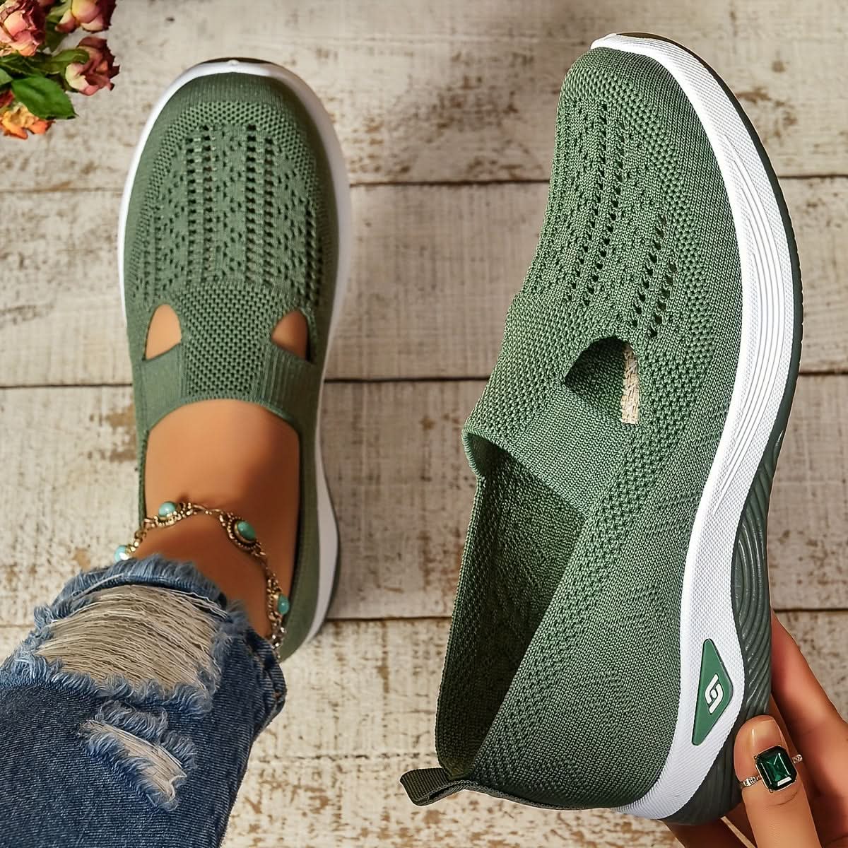 Carmelle – Slip-On Orthopedisch Ademend Wandelschoenen