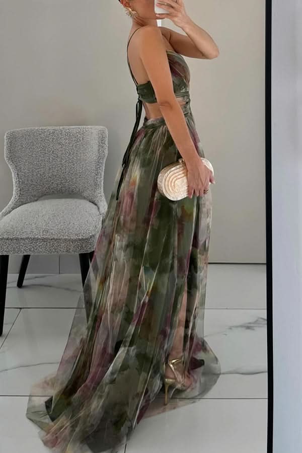 FLORELLA | Maxi Boheemse Jurk met Romantische Bloemenprint