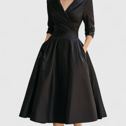 Teresa™ | Midi jurk met een elegante snit en een flatterende silhouet