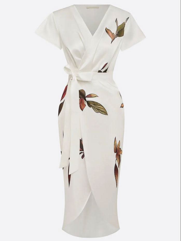 NOOR | Feestjurk met Botanische Print voor Bruiloften en Diners