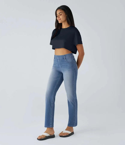 RAFFAELLA | Hoge Taille Ultra Comfortabele Broek met Casual Chic Stijl