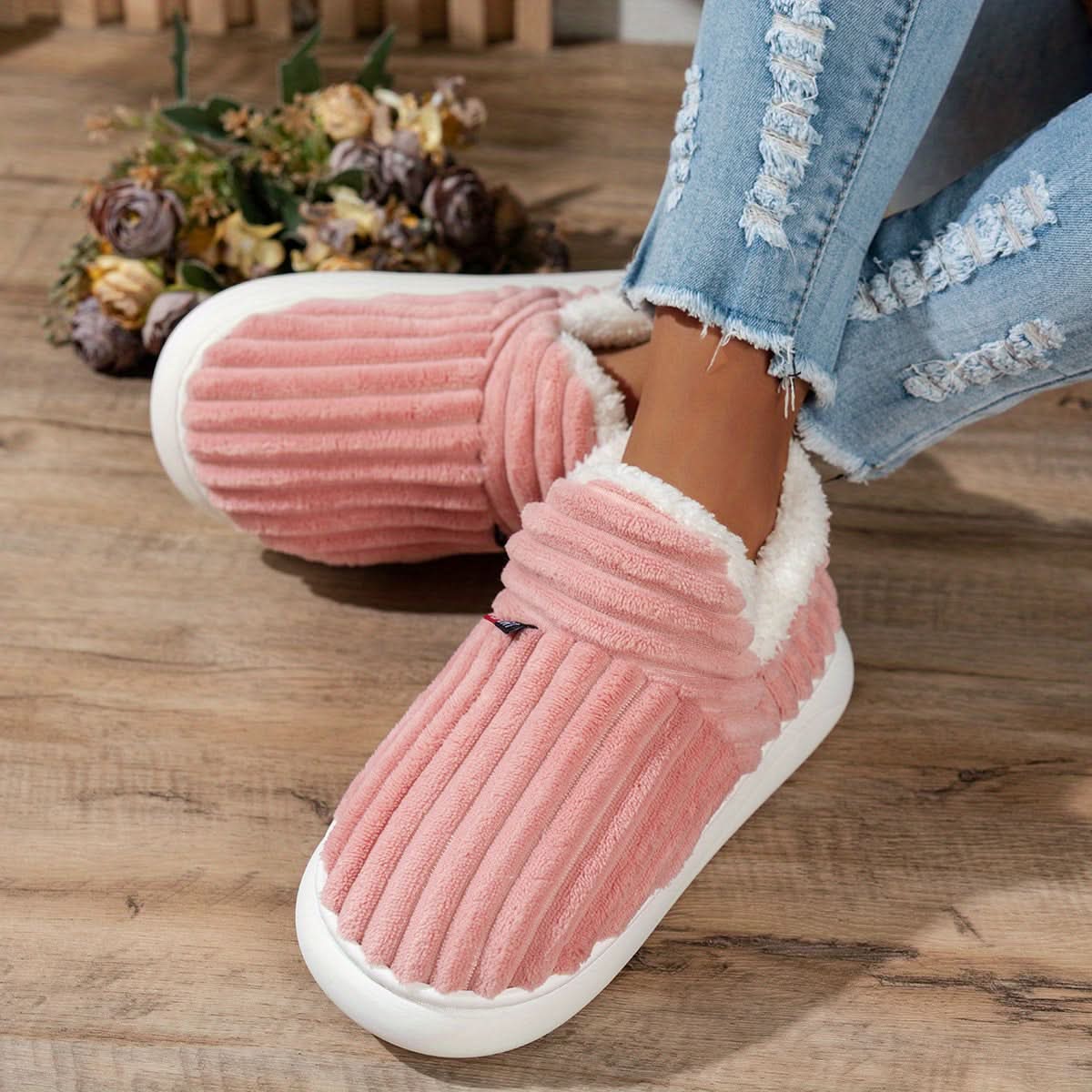 NINA | Warme Huisschoenen voor Direct Comfort en Ontspannen Gezelligheid