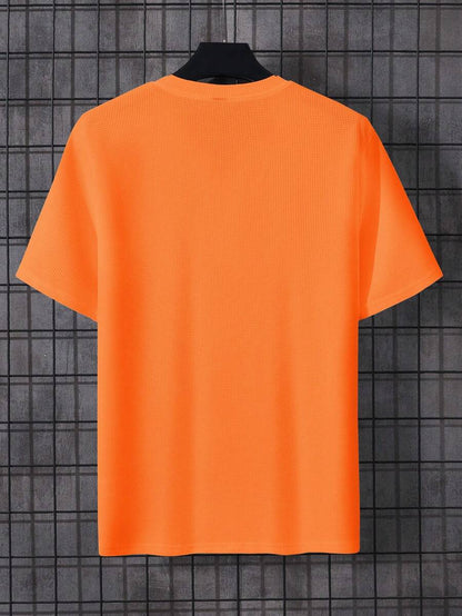 Heren Linnen T-shirt met Knoopsluiting