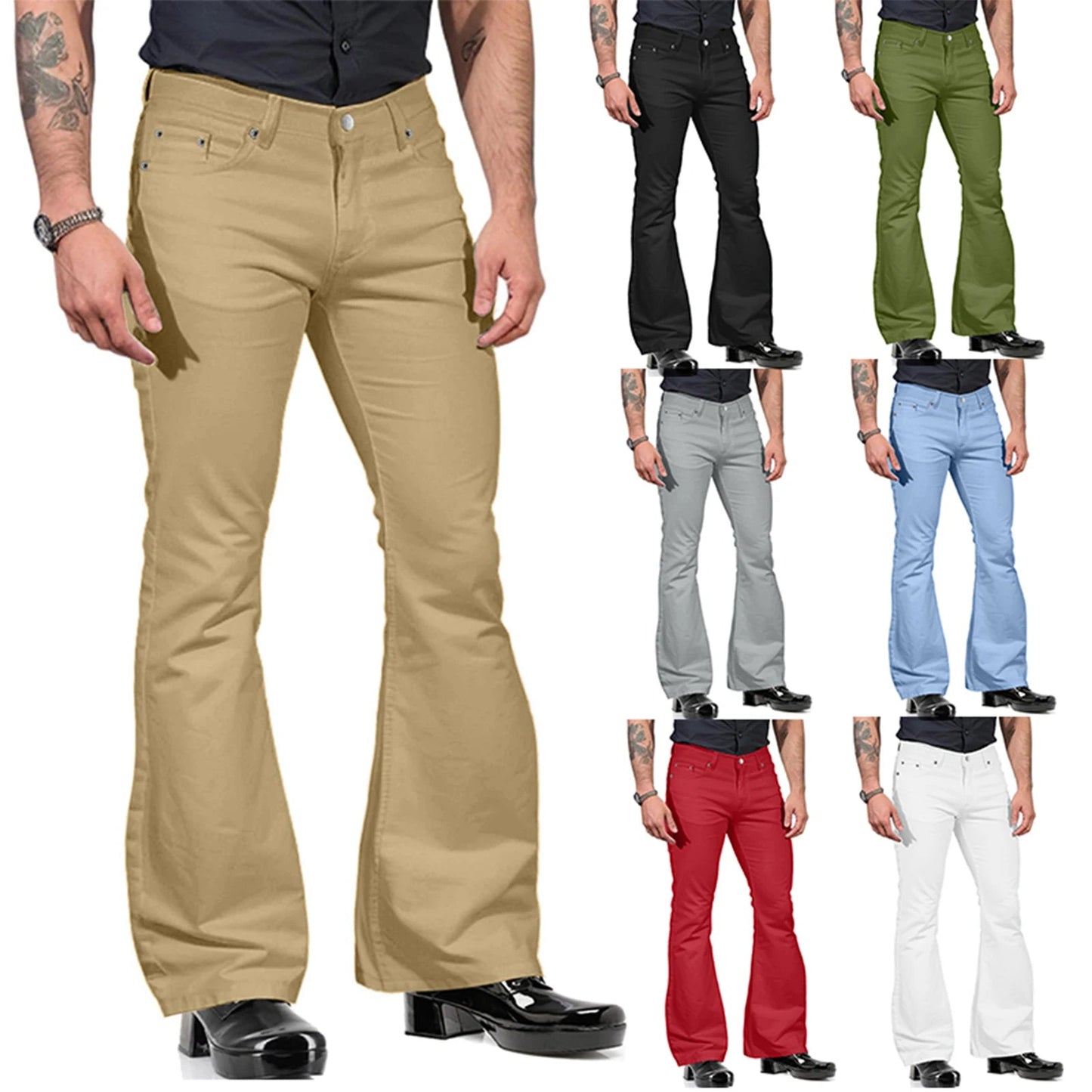 Retro Flare Broek voor heren