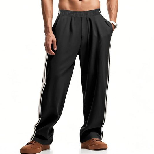 Comfortabel Sweatpants met Rits en Elastische Taille voor Heren