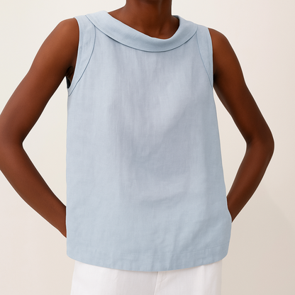 Emmeline | Dames Mouwloos Casual Ronde Hals Top