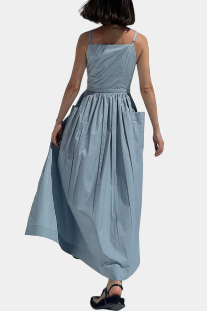 SERENA | Lange Jurk met Verstelbare Lussen voor Romantische Stijl en Zomerse Comfort