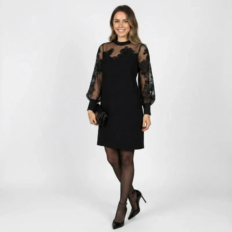 Esmée™ | Elegante jurk met transparante details voor een flatterend silhouet en avondchic