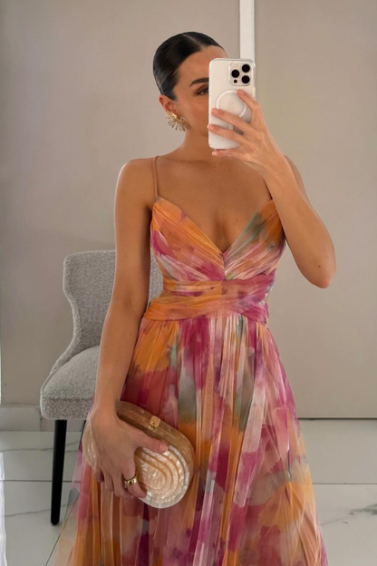 FLORELLA | Maxi Boheemse Jurk met Romantische Bloemenprint