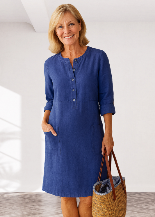 EVI | Casual Damesjurk met Relaxte Pasvorm en Tijdloze Look voor Elke Dag