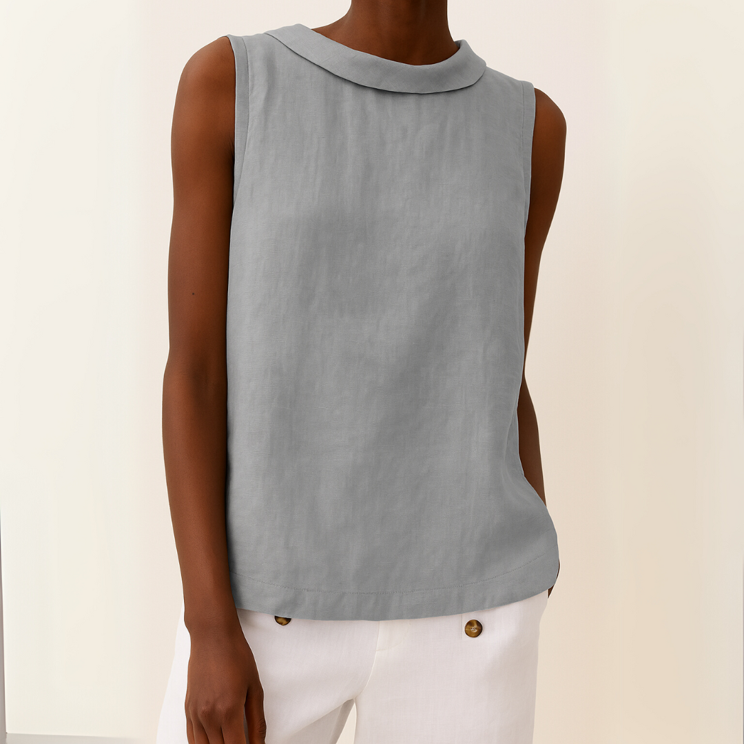 Emmeline | Dames Mouwloos Casual Ronde Hals Top