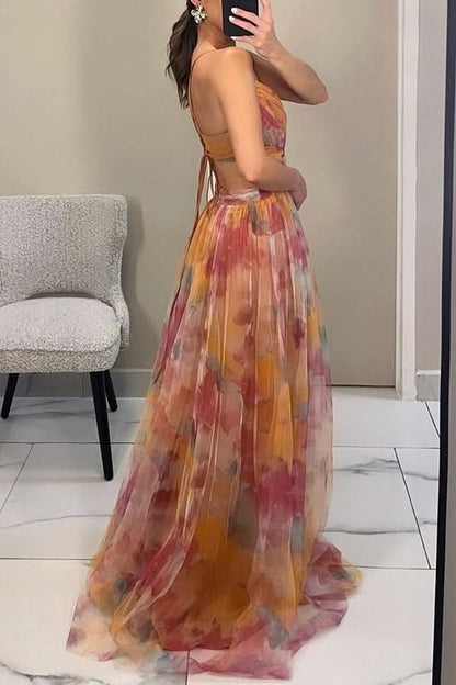 FLORELLA | Maxi Boheemse Jurk met Romantische Bloemenprint