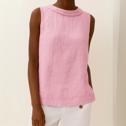 Emmeline | Dames Mouwloos Casual Ronde Hals Top