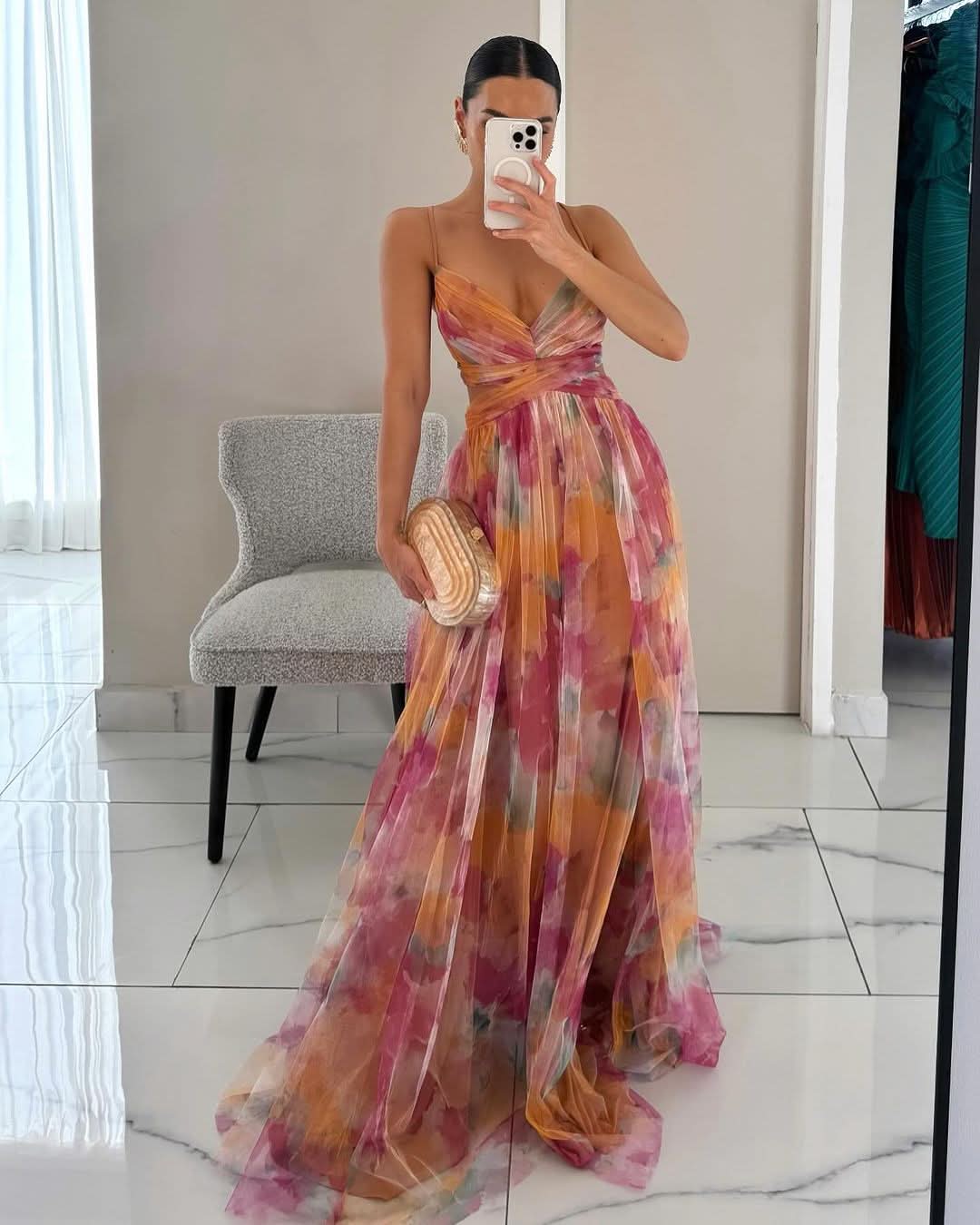 Elira | Maxi Jurk met Flatterende Pasvorm