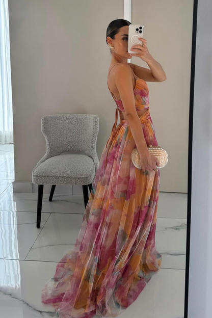 FLORELLA | Maxi Boheemse Jurk met Romantische Bloemenprint