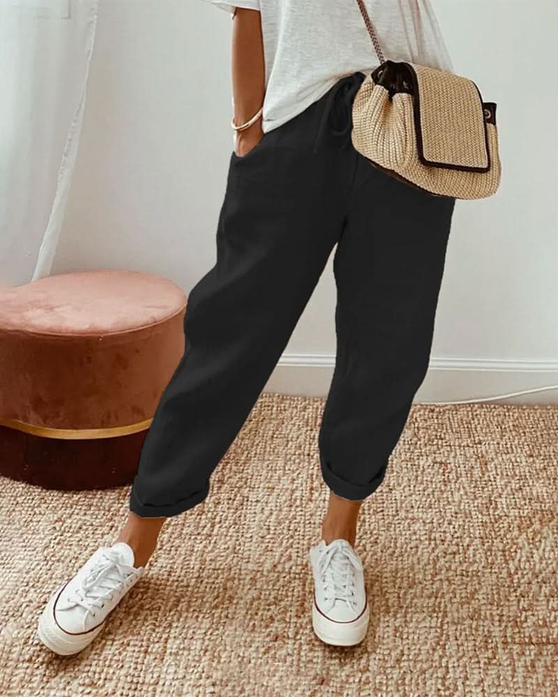 SANNE™ | Casual Damesbroek met Ademend Comfort en Tijdloze Elegantie voor Elke Dag