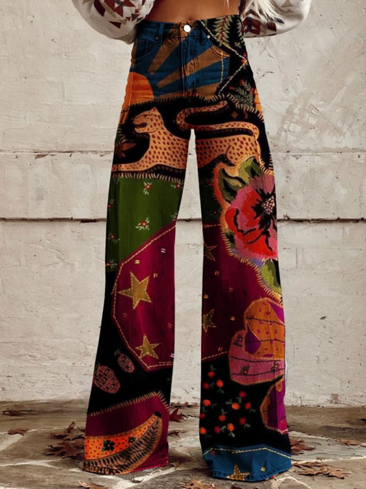 LÉNA | Boho Vintage Elegante en Comfortabele Broek