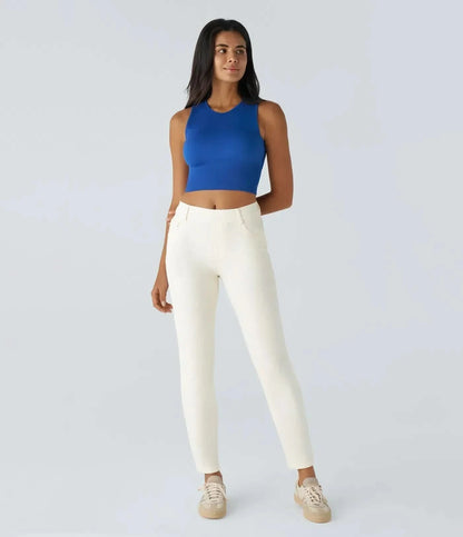 RAFFAELLA | Hoge Taille Ultra Comfortabele Broek met Casual Chic Stijl