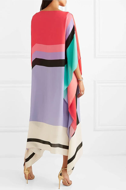 Aurora | Boho Chic Caftan met Grafische Print