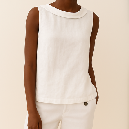 Emmeline | Dames Mouwloos Casual Ronde Hals Top