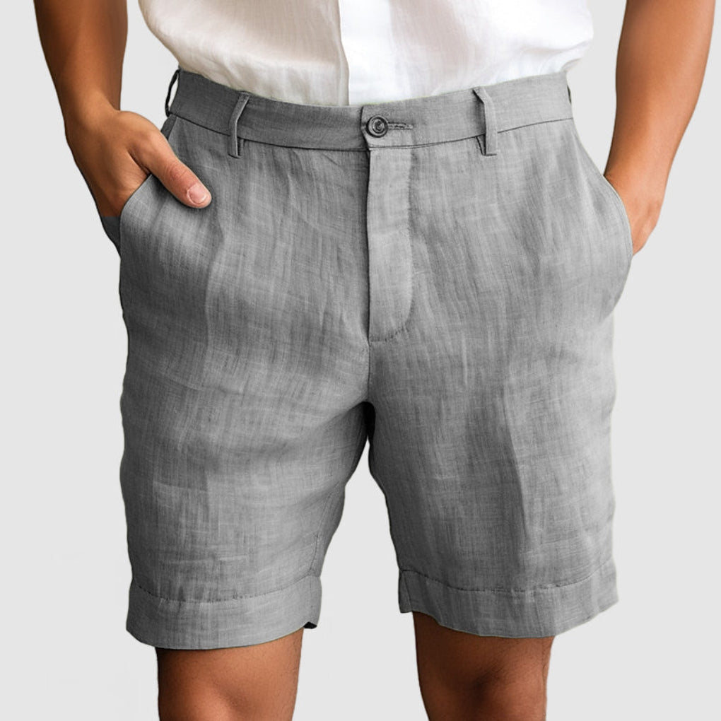 Heren Comfortabel katoenen linnen shorts