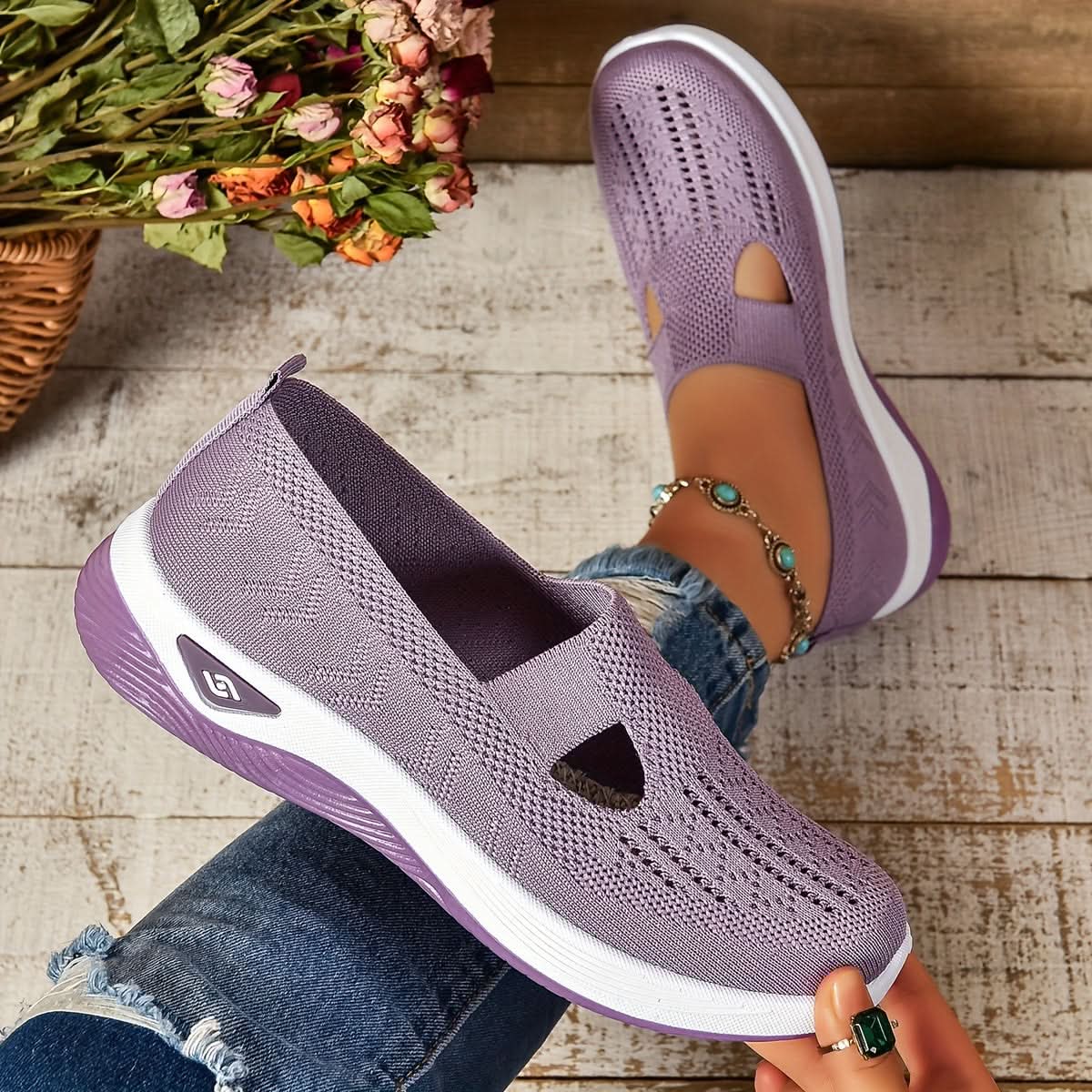 Carmelle – Slip-On Orthopedisch Ademend Wandelschoenen