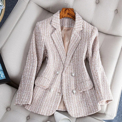 Scarlett™ Dames Getailleerde Tweed Blazer