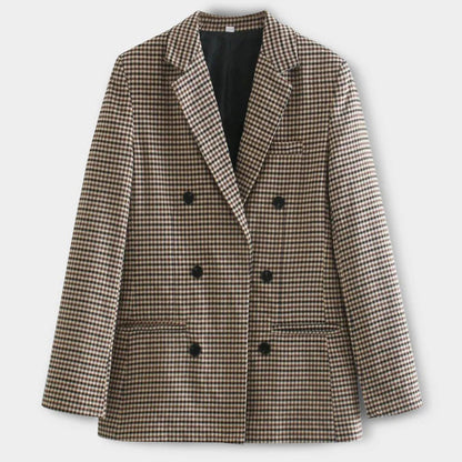 Chloe™ Dames Geruite Blazer