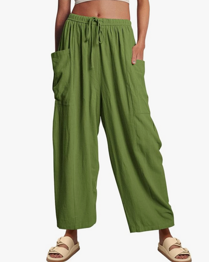GABRIELLA | Zomerbroek met Wijde Pijpen voor Maximale Comfort en Elegante Dagstijl