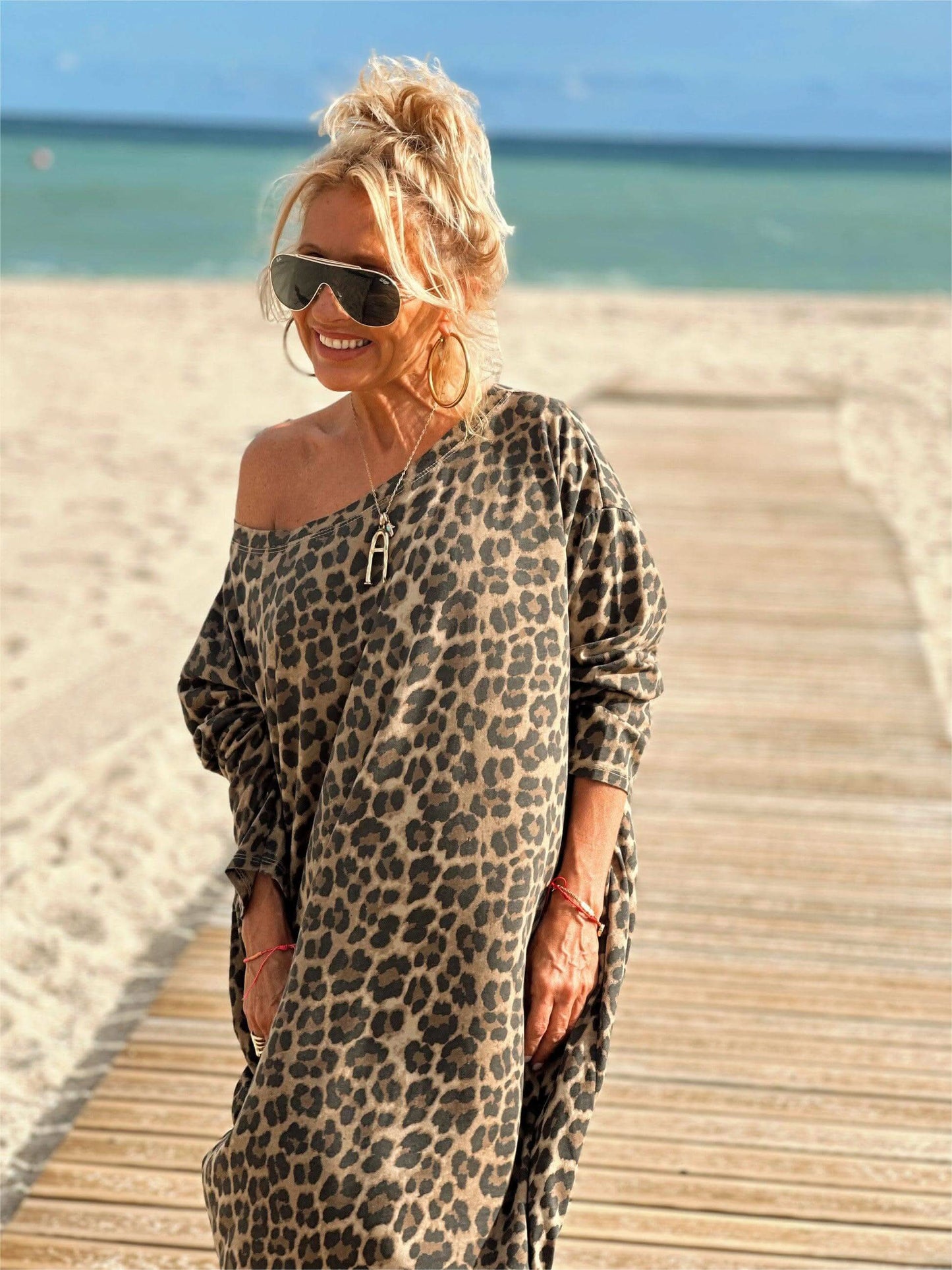 PALMIRA | Oversized Dierenprint Jurk voor Volledige Vrijheid en Spontane Stijl van Ochtend tot Avond
