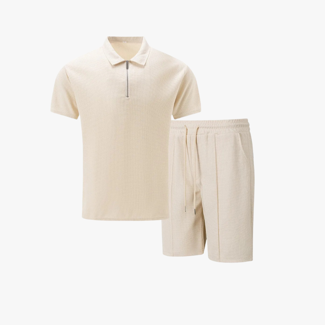Stef | Heren Kledingset met Polo en Korte Broek van Zacht Katoen