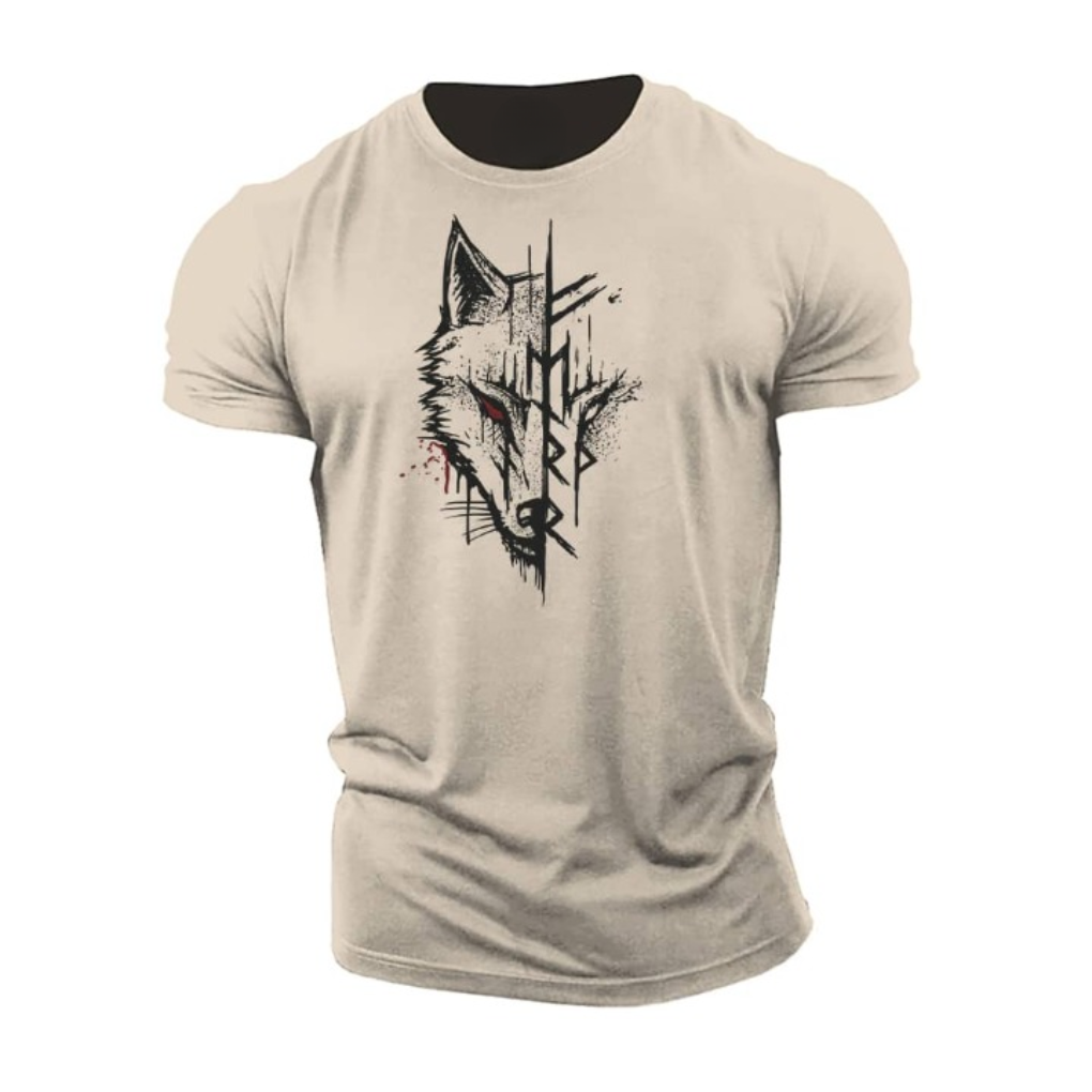 Heren T-shirt met korte mouwen van katoen
