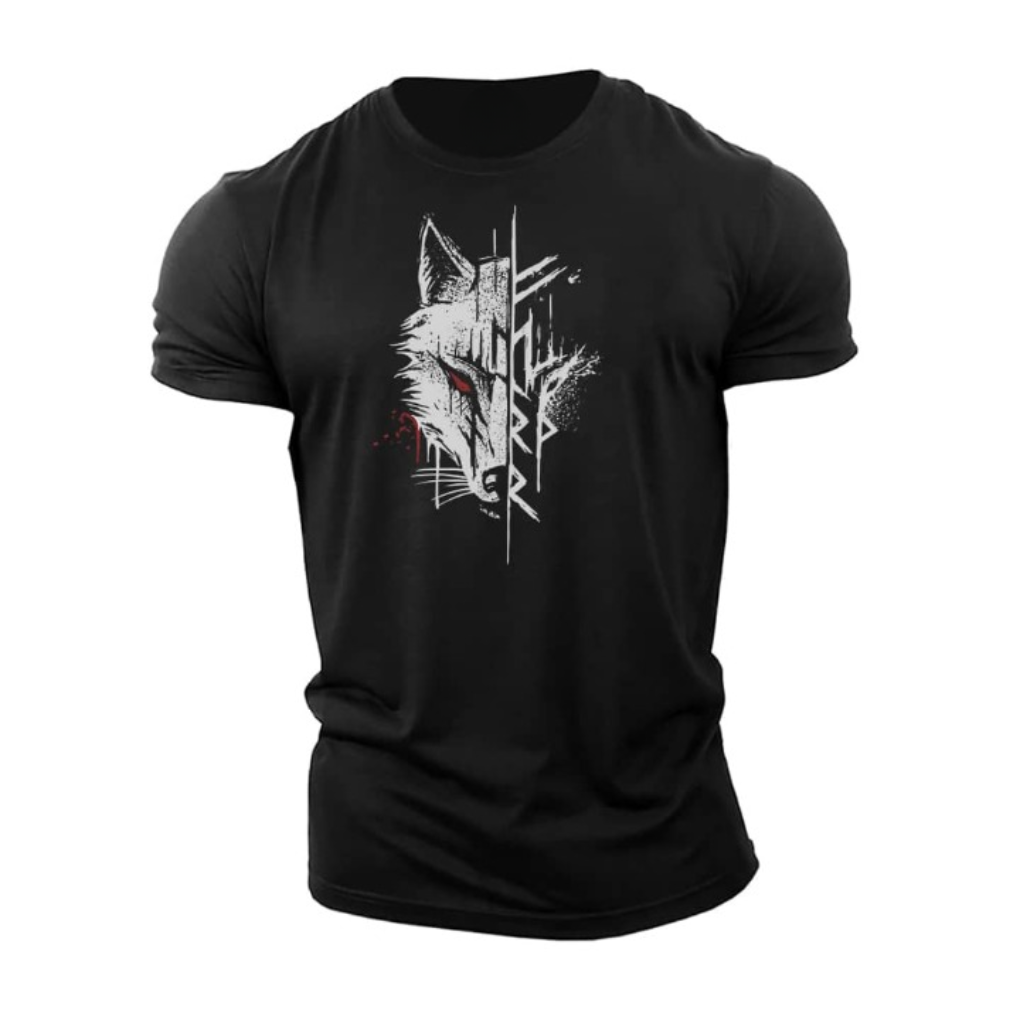 Heren T-shirt met korte mouwen van katoen