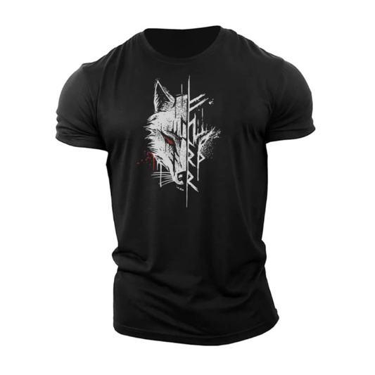 Heren T-shirt met korte mouwen van katoen