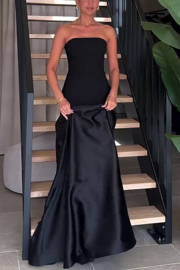 Lucia™ | Strapless jurk die je vrouwelijkheid omarmt met elegantie en lichtheid