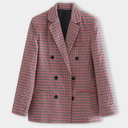 Chloe™ Dames Geruite Blazer