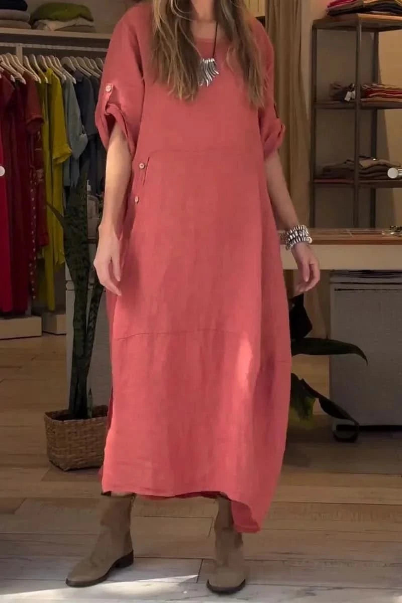 SÉLENA | Elegante en Casual Jurk met Knopen