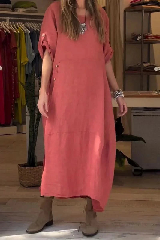 SÉLENA | Elegante en Casual Jurk met Knopen