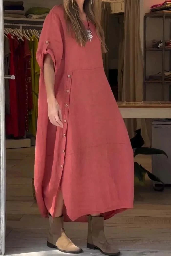 SÉLENA | Elegante en Casual Jurk met Knopen