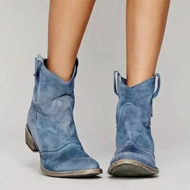 CALYPSO | Elegante Vintage Western Enkellaarsjes
