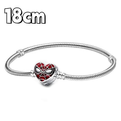 Sterling Silver Mickey Shell Charm Bracelet