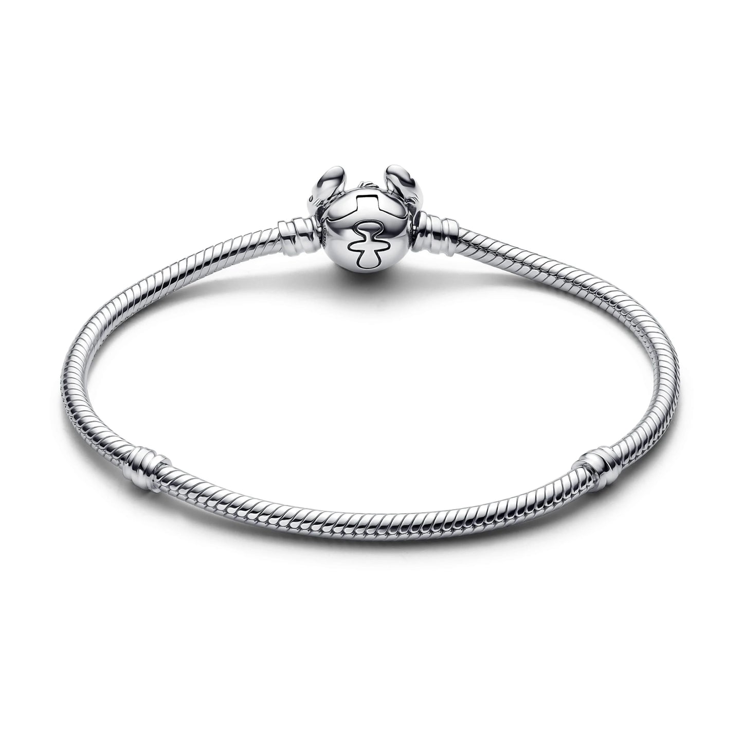 Sterling Silver Mickey Shell Charm Bracelet