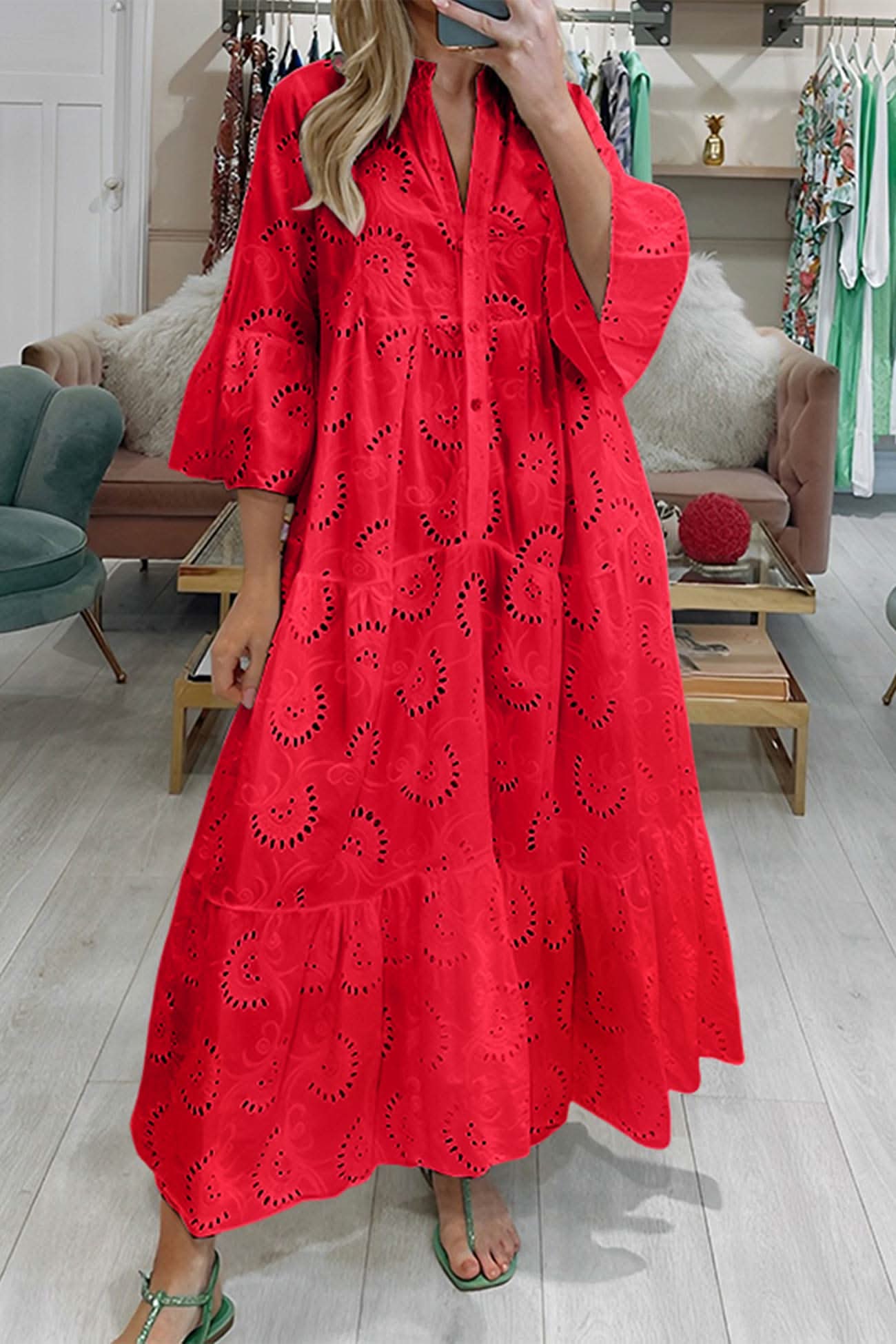 Rita | Lange jurk met elegante stijl en dagelijks comfort voor de zomer en informele gelegenheden