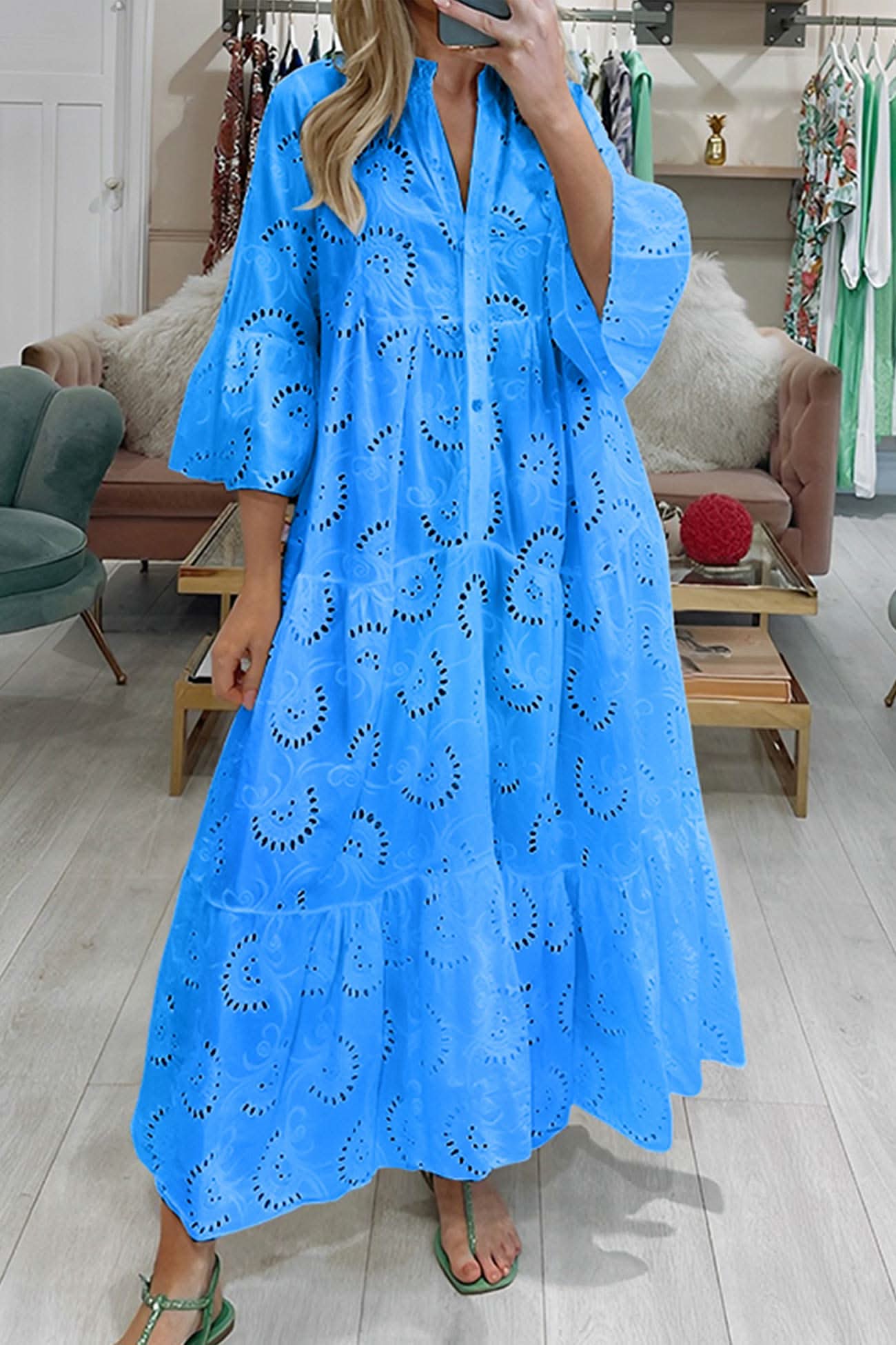 Rita | Lange jurk met elegante stijl en dagelijks comfort voor de zomer en informele gelegenheden