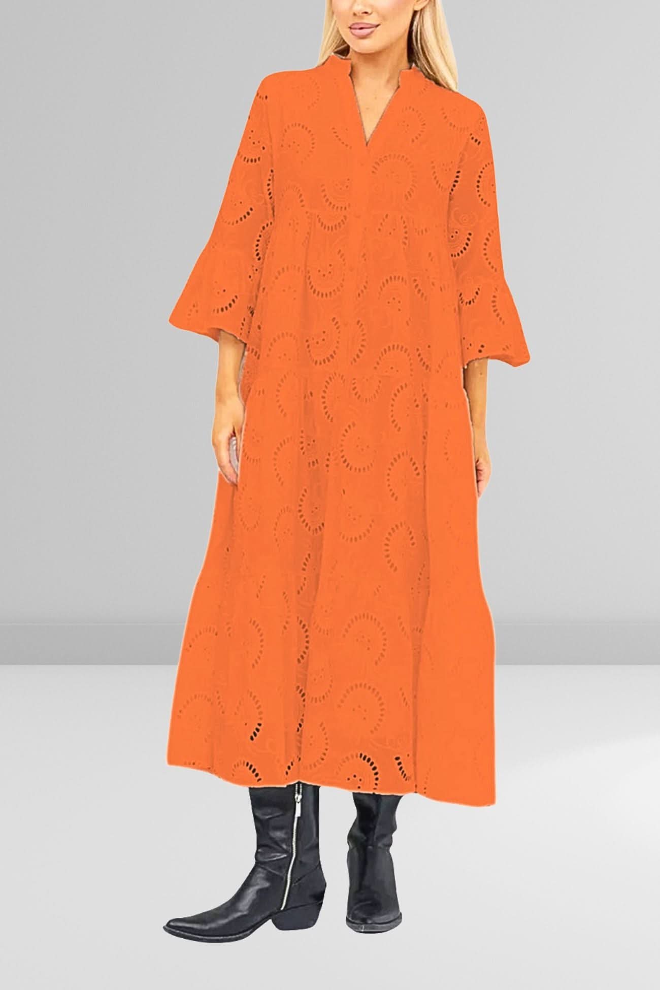 Rita | Lange jurk met elegante stijl en dagelijks comfort voor de zomer en informele gelegenheden