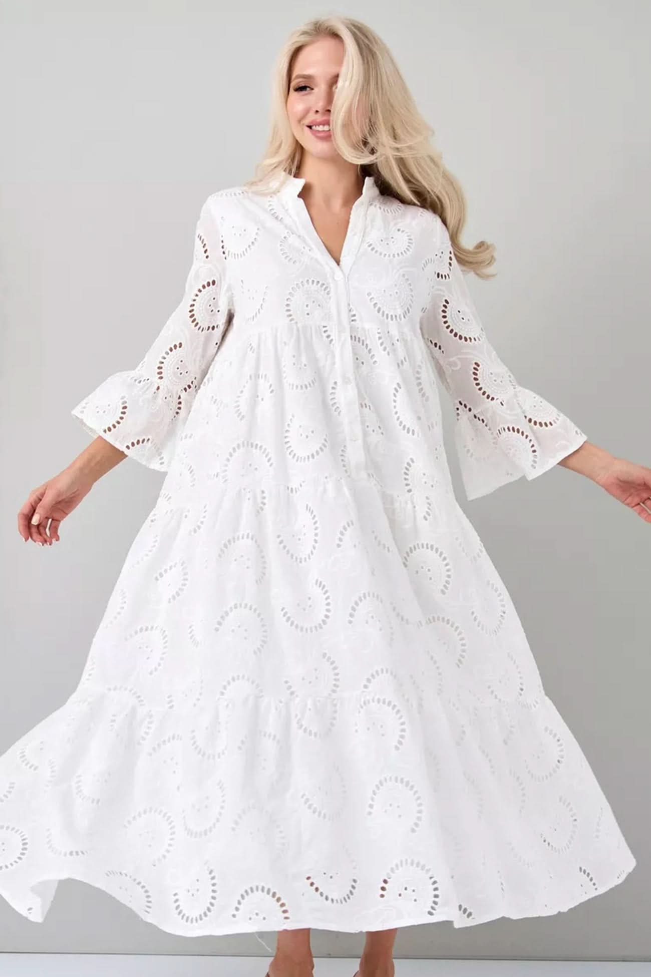 Rita | Lange jurk met elegante stijl en dagelijks comfort voor de zomer en informele gelegenheden